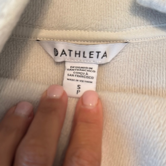 Athleta Cream Textured Top - Picture 2 of 3